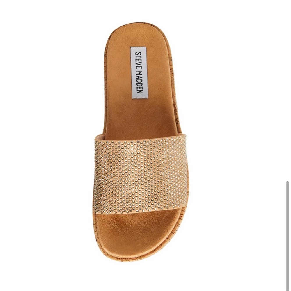 Steve Madden jasper rhinestone flatform sandals - Picture 2 of 7